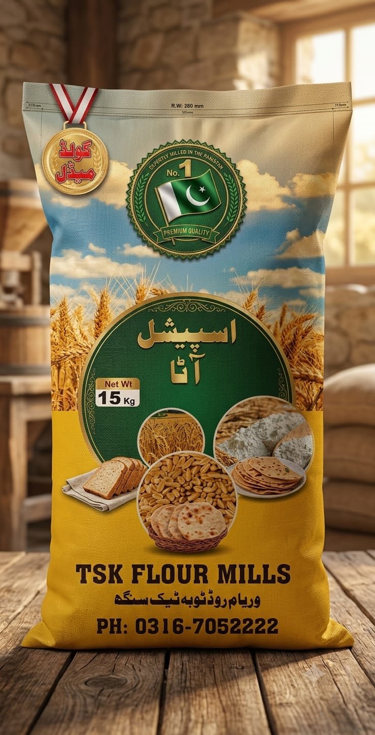 Premium TSK Atta 15 kilogram bag